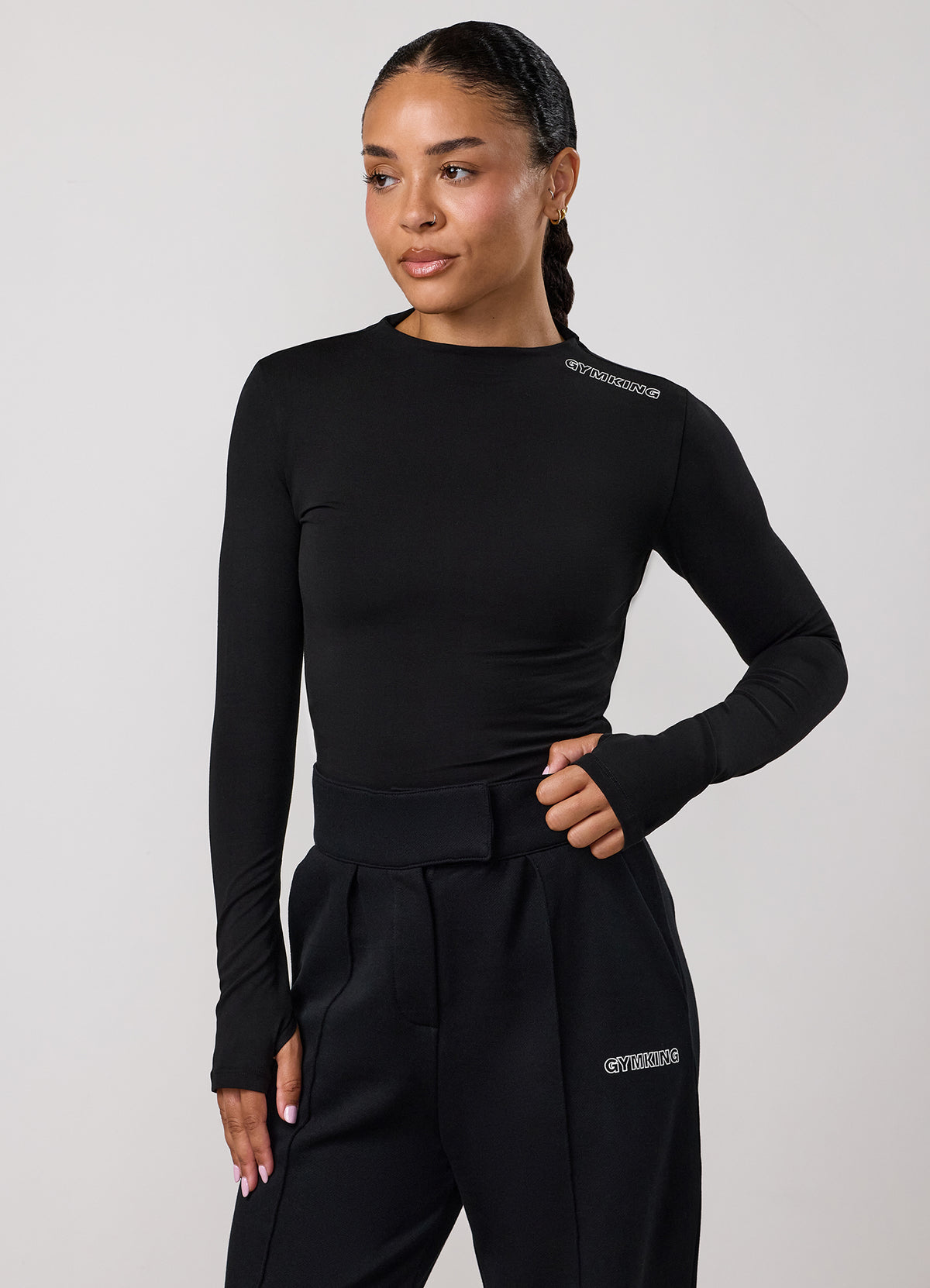 Gym King Precision T-shirt met lange mouwen - Zwart