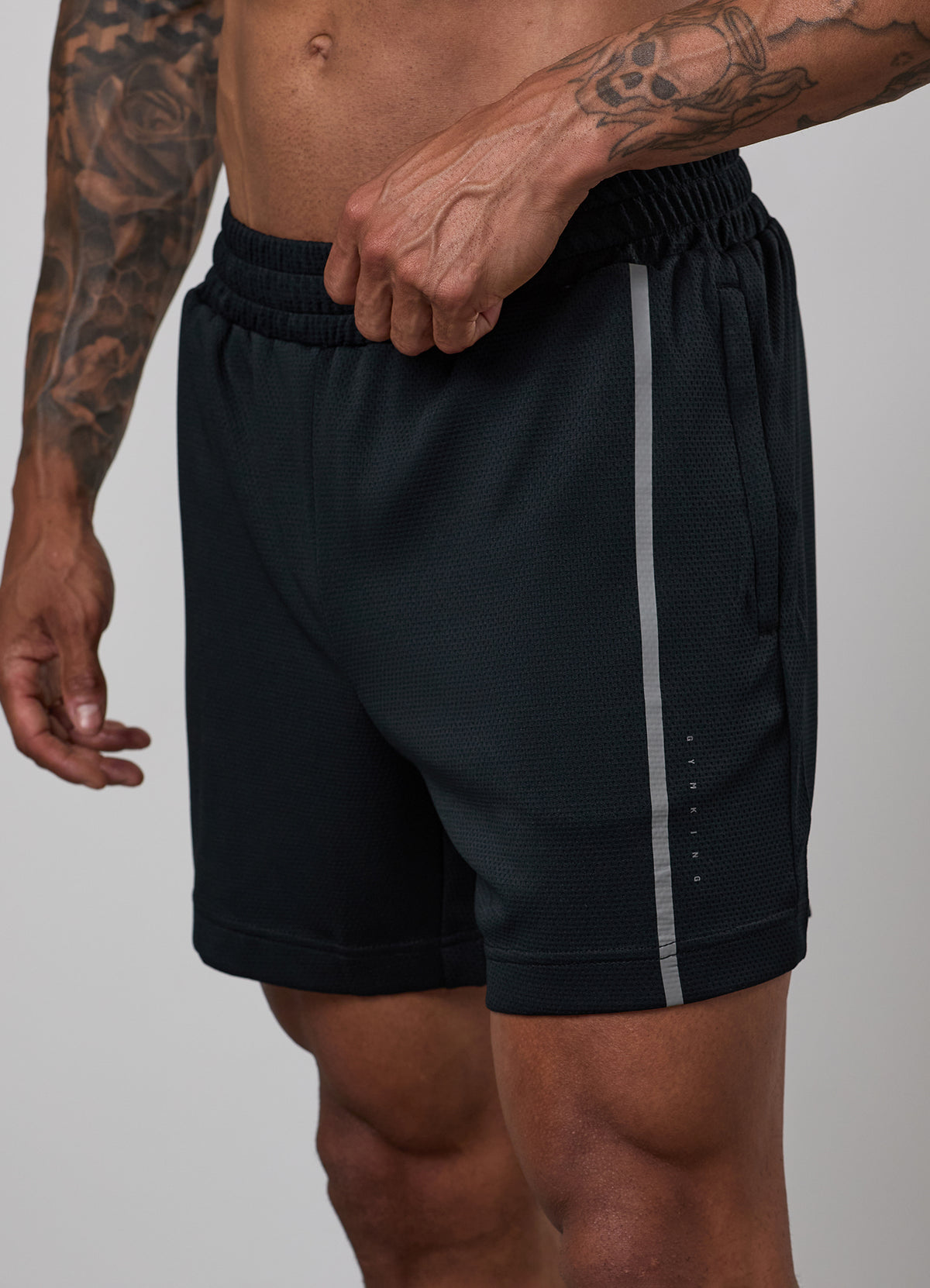 Gym King Synergy Mesh 6" Short - Black