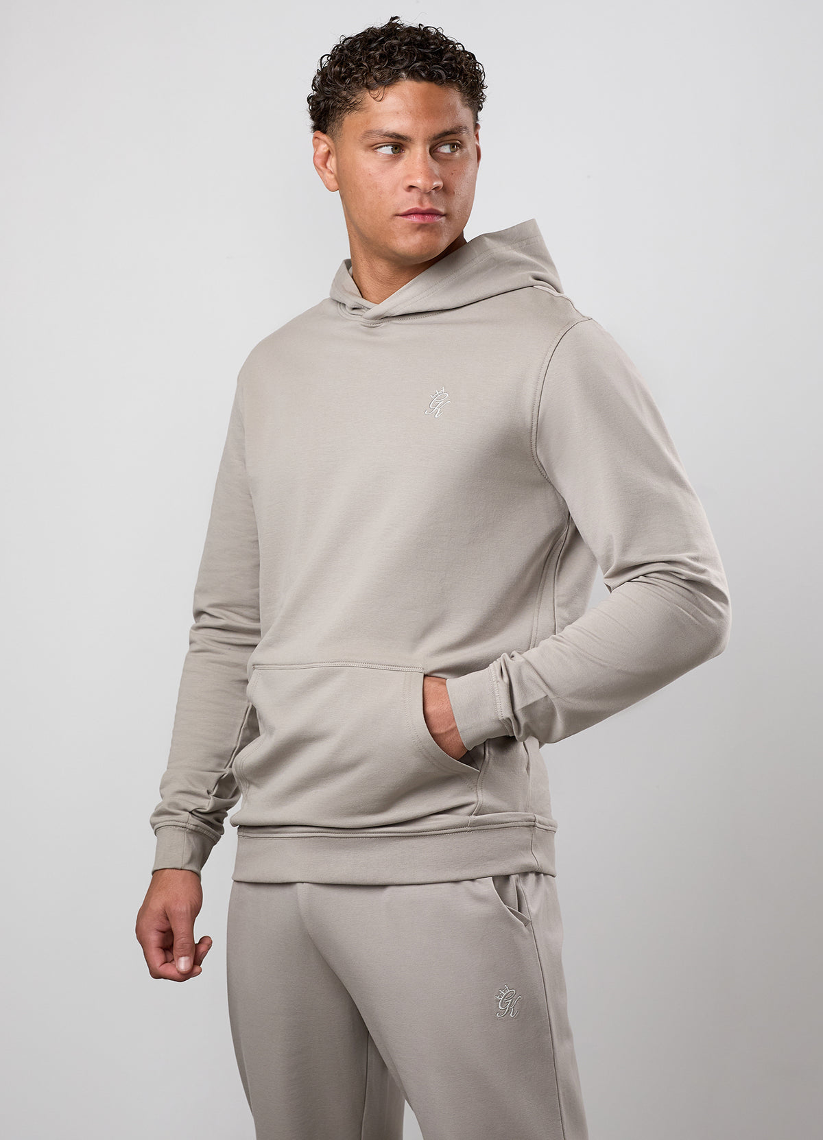 Victory Lightweight Loopback Hoodie - Taupe