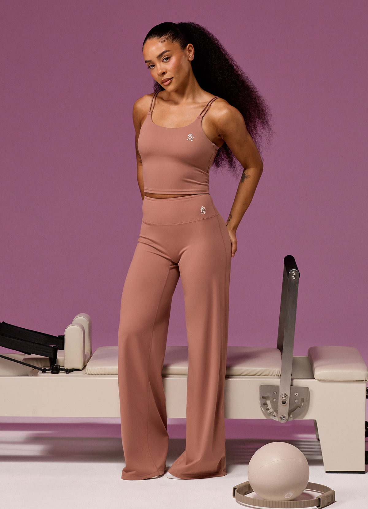 Gym King 365 Straight Leg Yoga Pant Petite - Pale Chestnut