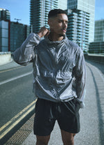 Gym King Rebellion Spectre Ombre Training Jacket - Phantom Grey thumbnail
