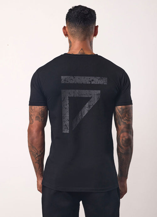 Gym King Fight Division T-shirt - Zwart/Zwart