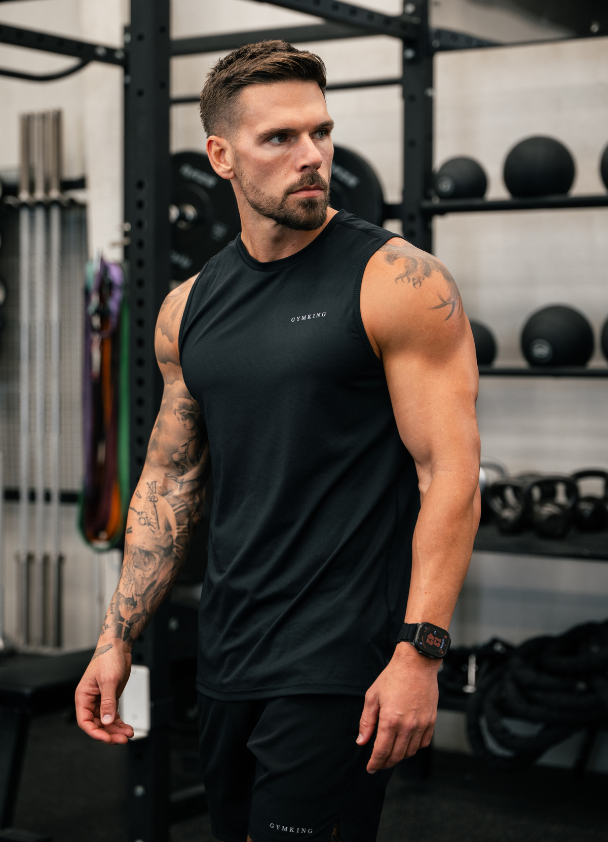 Gym King Energise Vest - Zwart