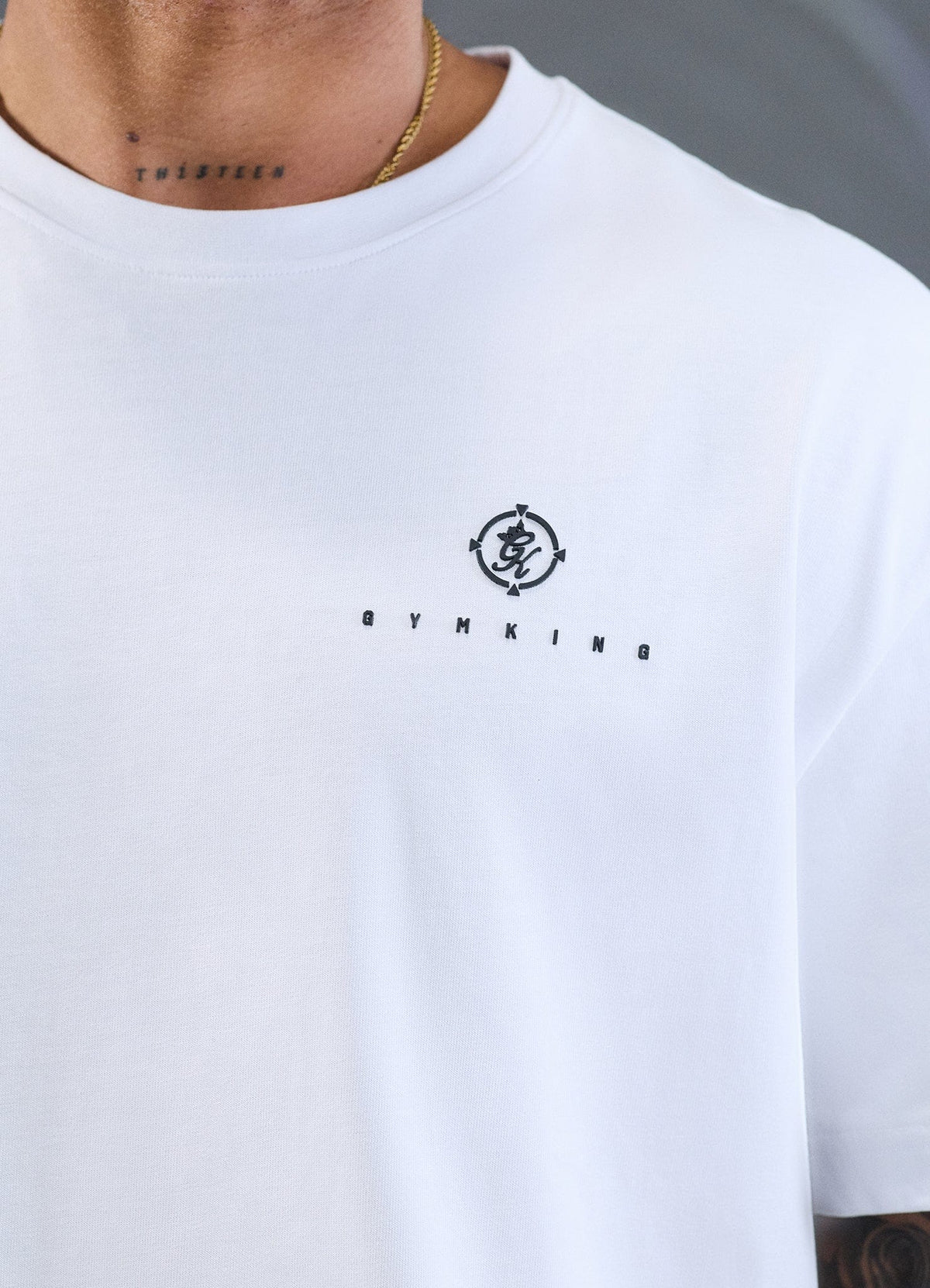 Gym King Rebellion Oblivion Jersey T-Shirt - White