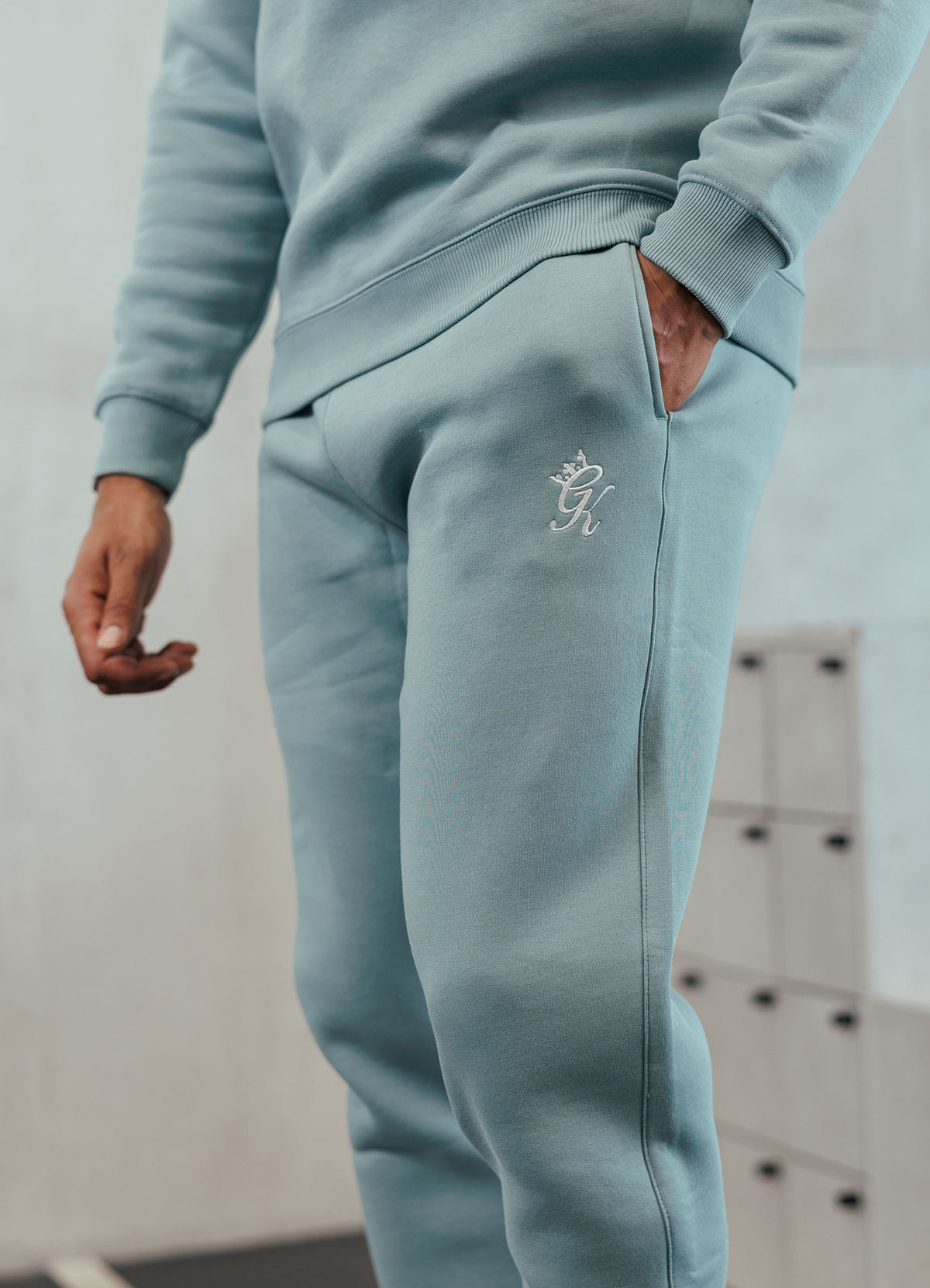 Gym King Fundamental Fleece-joggingbroek - Smoke