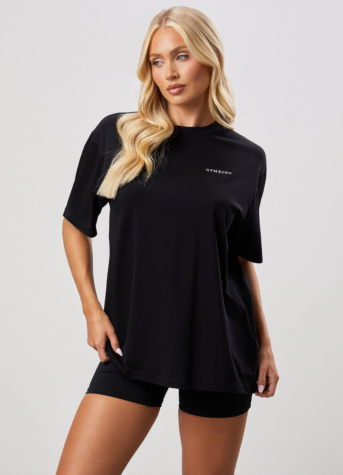 Gym King Boyfriend T-Shirt - Black