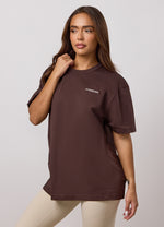Gym King 365 Boyfriend T-shirt - Donkere chocolade (miniatuurafbeelding)