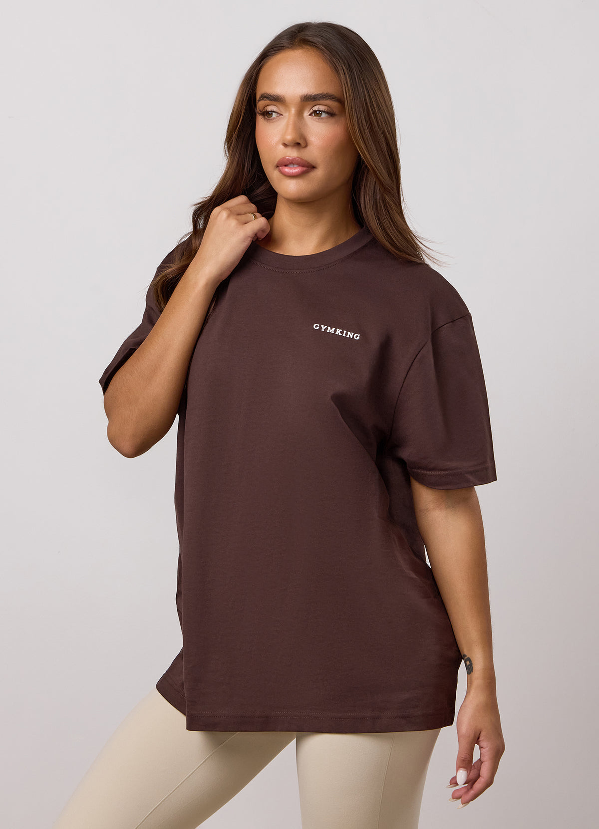 Gym King 365 Boyfriend T-Shirt - Dark Chocolate
