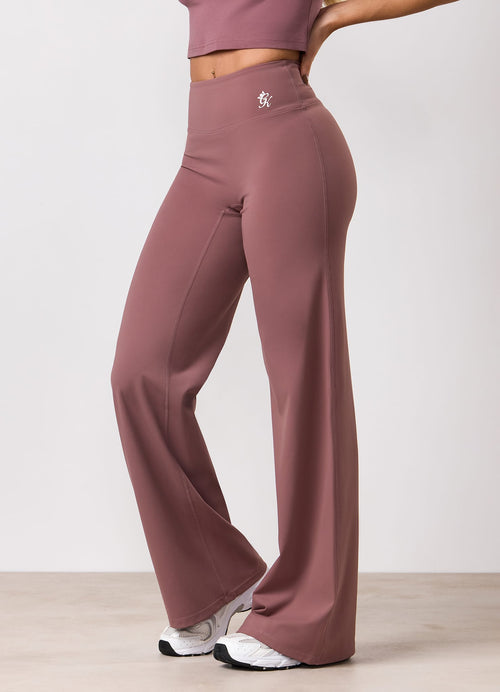 Gym King 365 Straight Leg Yoga Pant Petite - Brown Plum