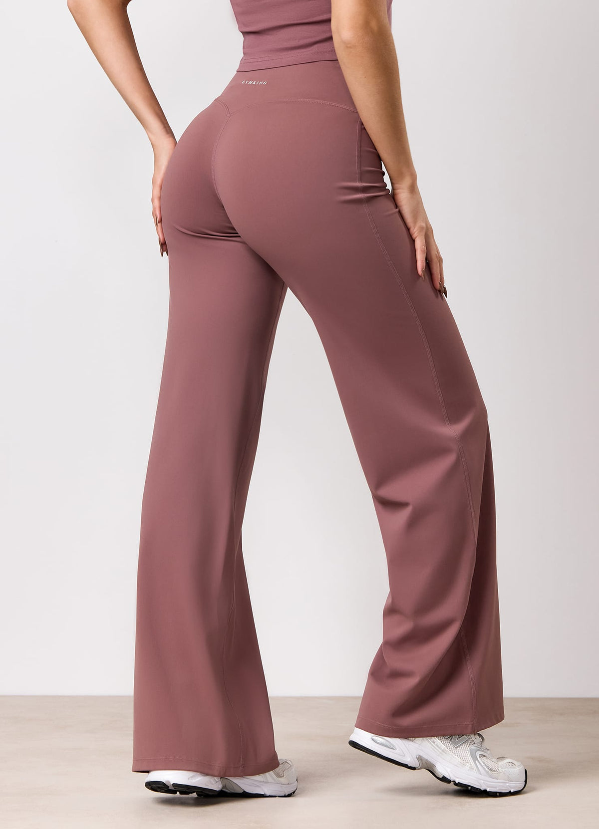 Gym King 365 Straight Leg Yoga Pant - Brown Plum