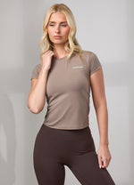 Gym King 365 T-shirt met nauwsluitende pasvorm - Truffle (miniatuurafbeelding)