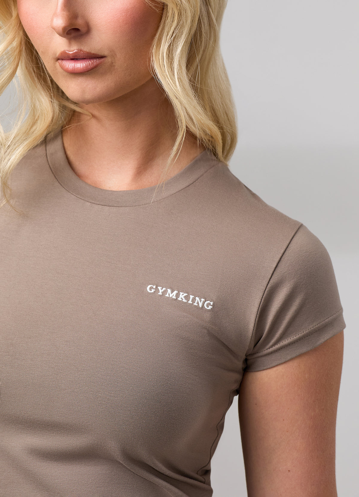 Gym King 365 Fitted T-Shirt - Truffle