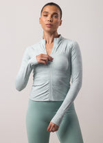 Gym King 365 Full Zip Funnel - Green Mist Grindle thumbnail