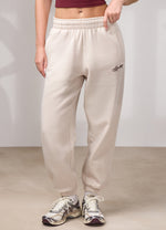 Gym King Script Fleece Jogger - Butterscotch Marl/Deep Cherry miniatuurafbeelding
