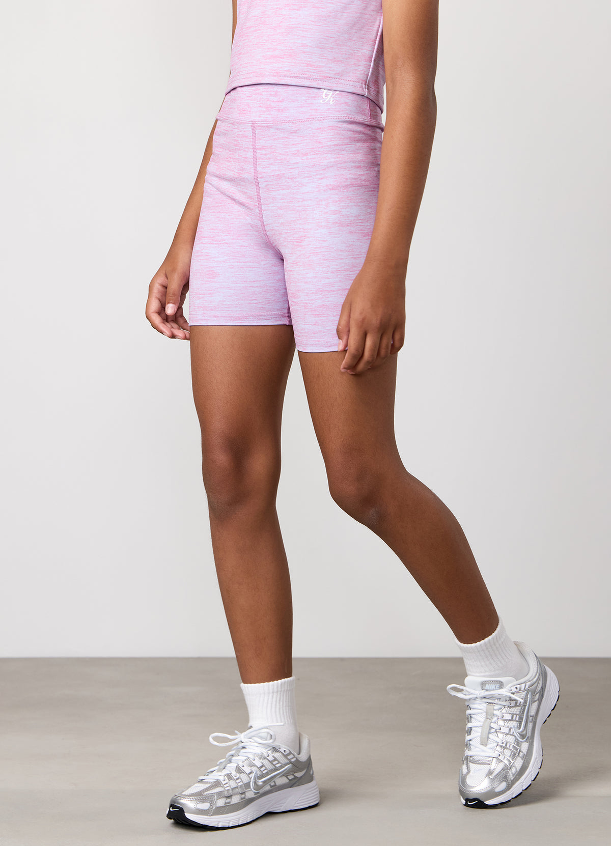 Gym King Older Kids 365 5" Short - Hydrangea Blue/Bubblegum Pink Grindle