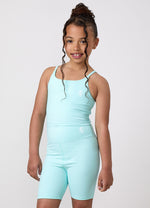 Gym King Older Kids 365 Long Line Tank - Pale Turquoise thumbnail