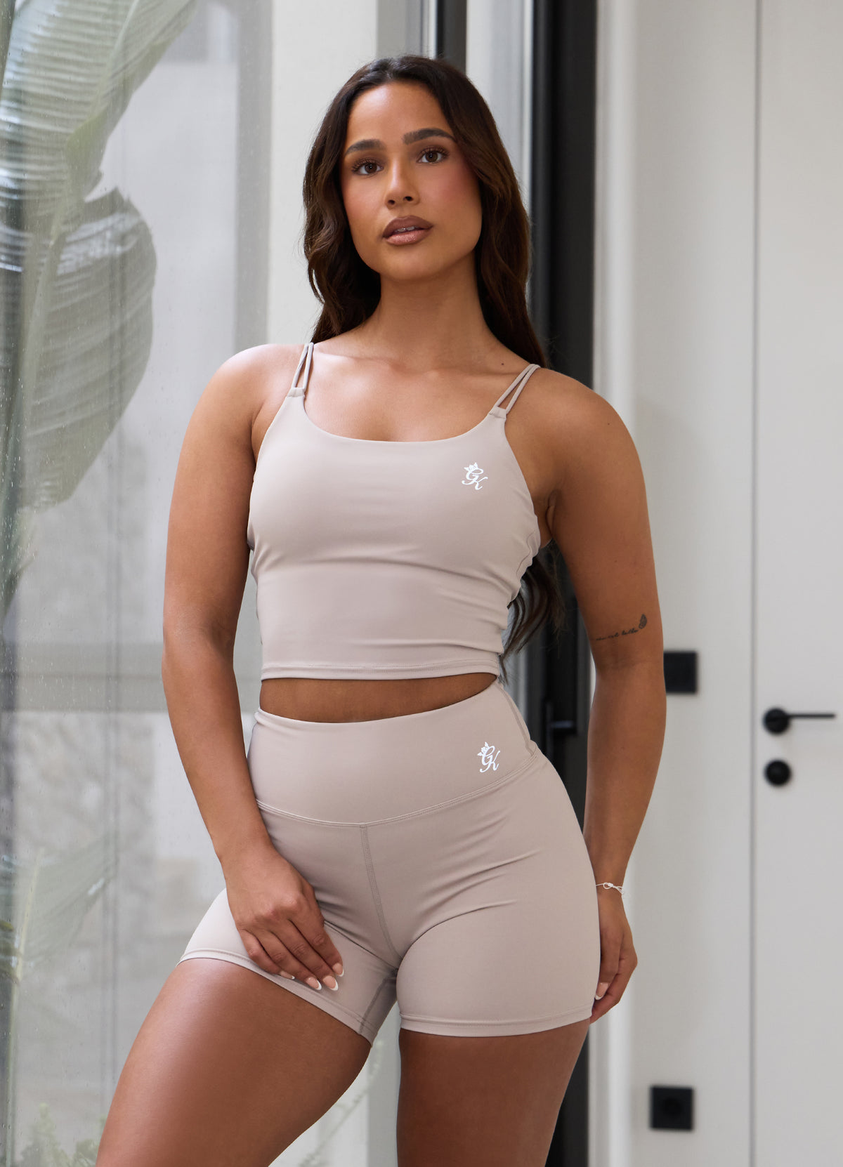 Gym King 365 Long Line Tank - Taupe