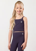 Gym King Older Kids 365 Long Line Tank - Aubergine thumbnail