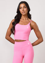 Gym King 365 Long Line Tank - Carnation Pink thumbnail