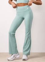 Gym King 365 Yoga-legging met uitlopende pijpen - Green Mist (miniatuurafbeelding)