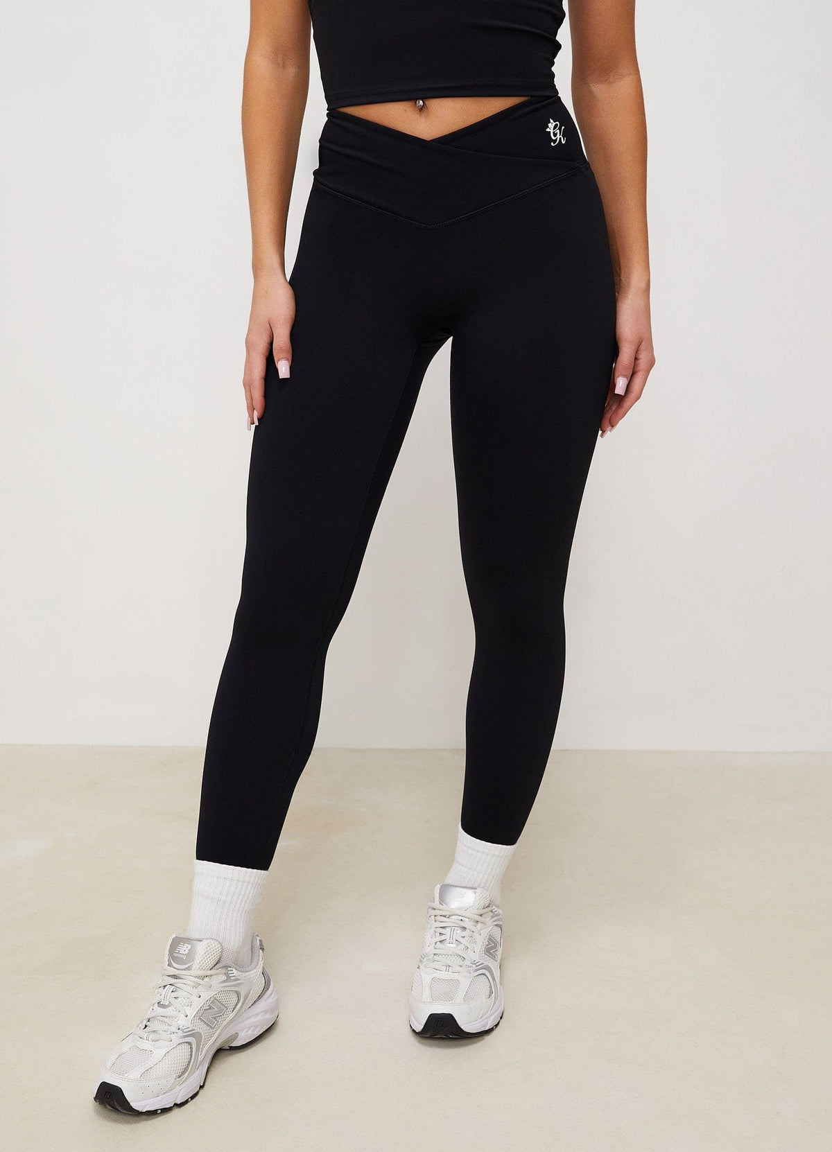 Gym King 365 Wrap-over-legging - Zwart