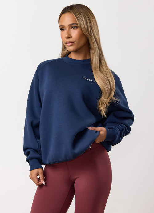 Gym King 365 T-shirt met raglanmouwen - Diepblauw