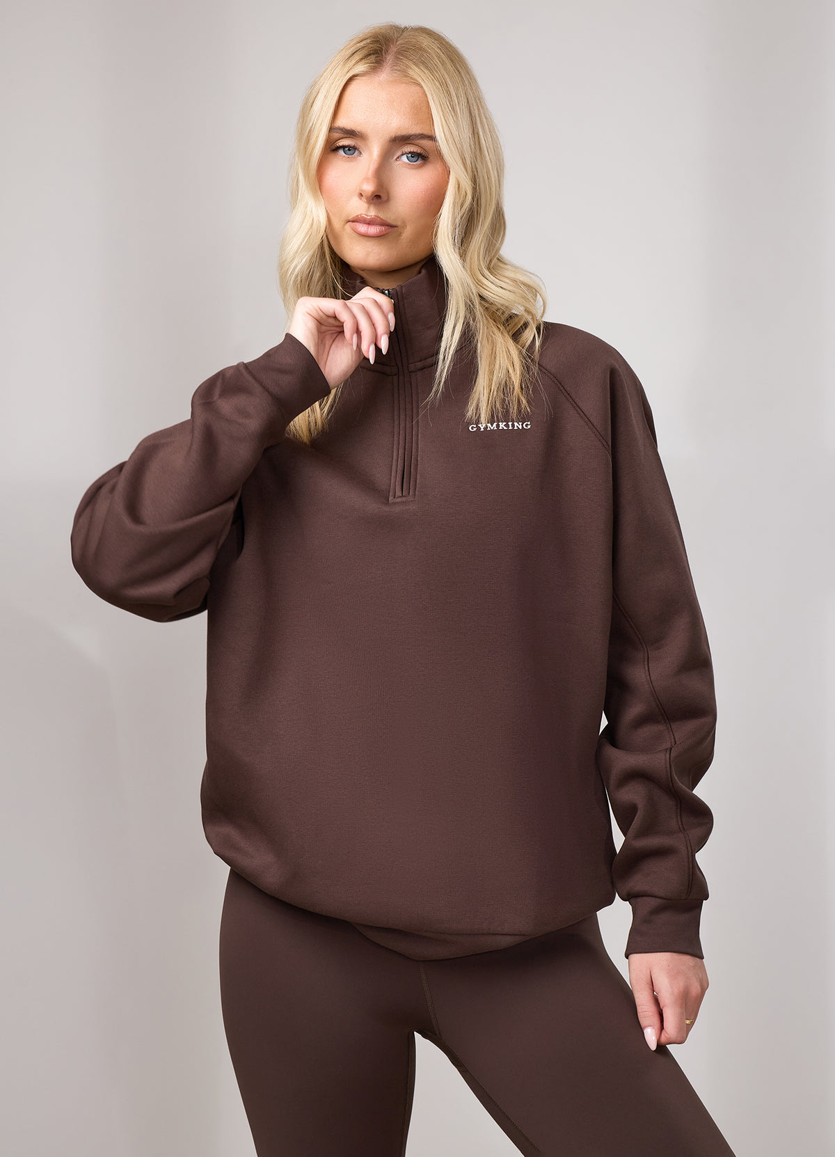 Gym King 365 Raglan Sleeve Funnel - Dark Chocolate