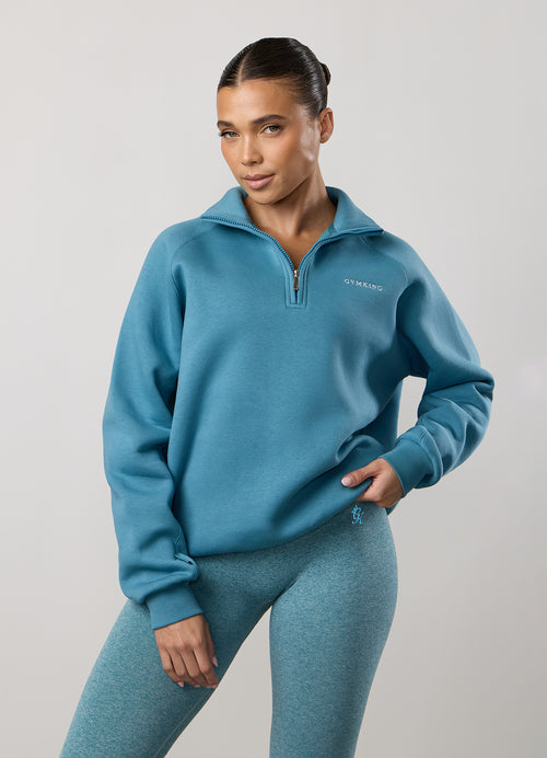 Gym King 365 Raglan Sleeve Funnel - Sea Mist