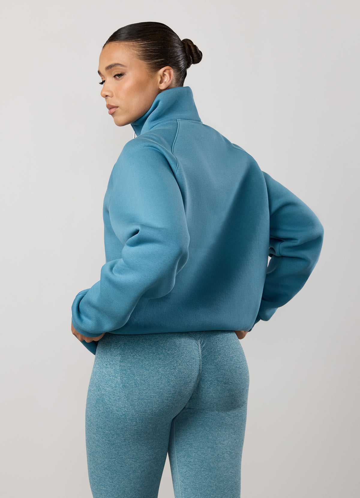 Gym King 365 Raglan Sleeve Funnel - Sea Mist