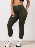 Gym King Seamless Sculpt Legging - Warm Khaki Marble thumbnail