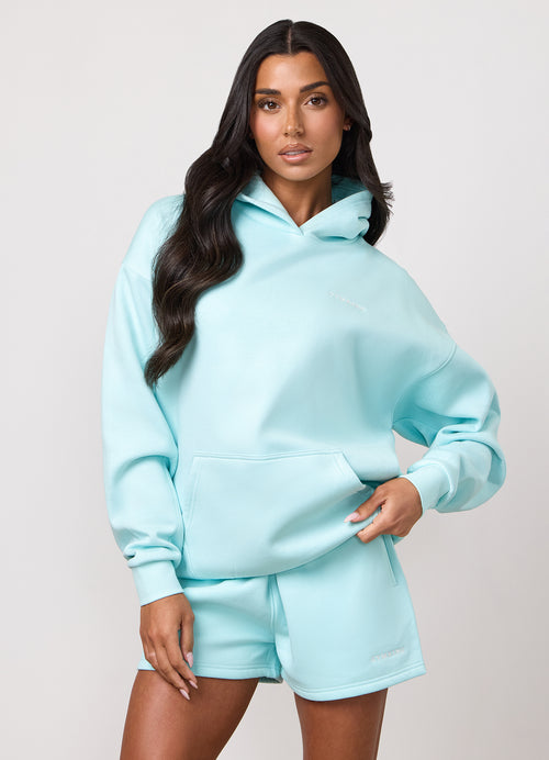Gym King 365 Relaxed Fit Hoodie - Pale Turquoise
