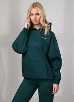 Gym King 365 Relaxed Hoodie - Diep bosgroen (miniatuurafbeelding)