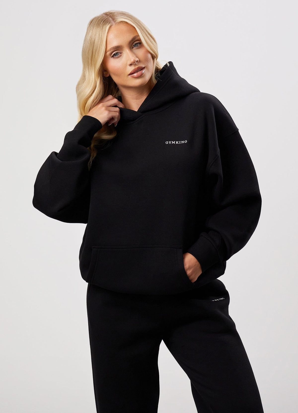 Gym King 365 Relaxed Fit Hoodie - Black