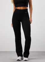 Women's black ribbed legging thumbnail
