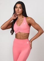 Gym King 365 Scrunch Bra - Coral Punch thumbnail