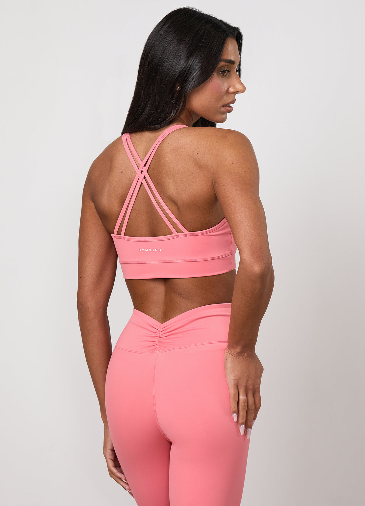 Gym King 365 Scrunch Bra - Coral Punch