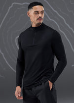 Gym King Rebellion Rogue 1/4 Zip - Zwart (miniatuurafbeelding)