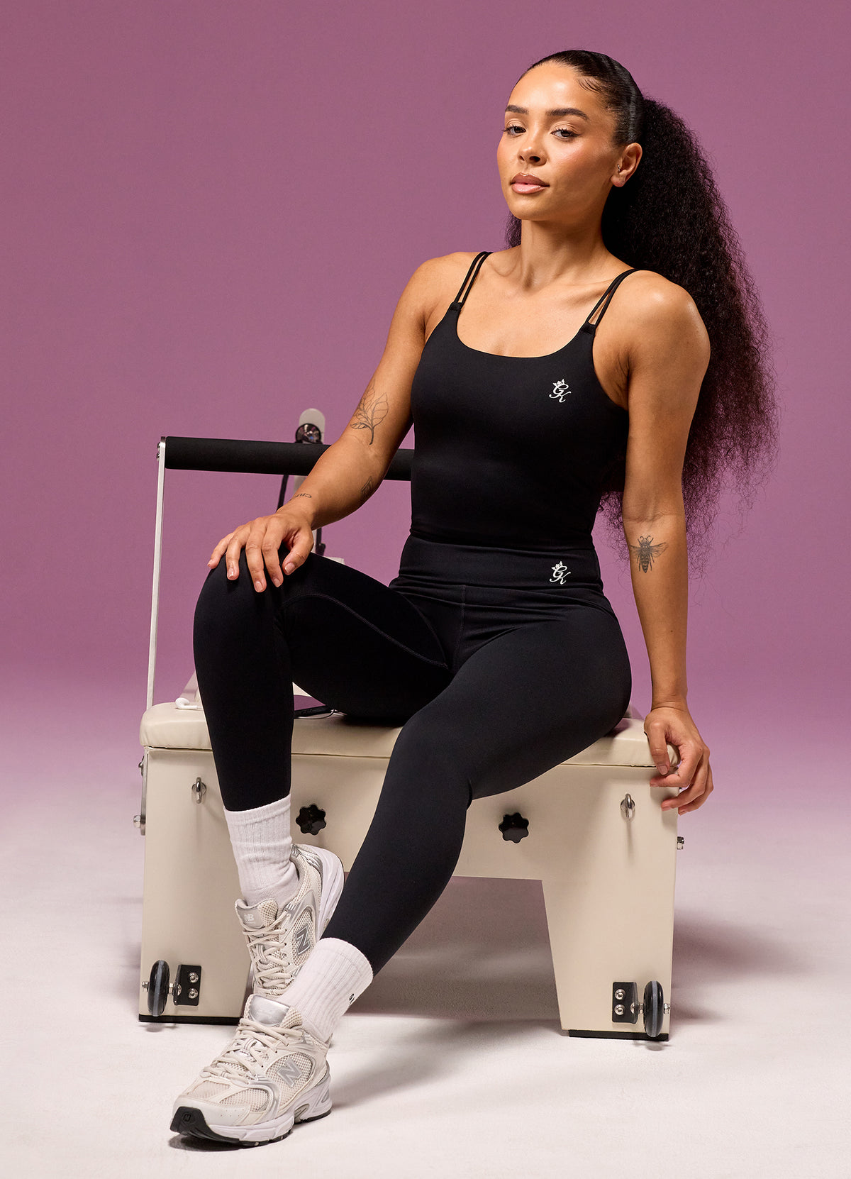 Gym King 365 Long Line Tank - Black