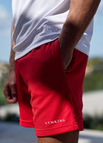 Gym King Brooklyn Mesh Short - Salsa/White thumbnail