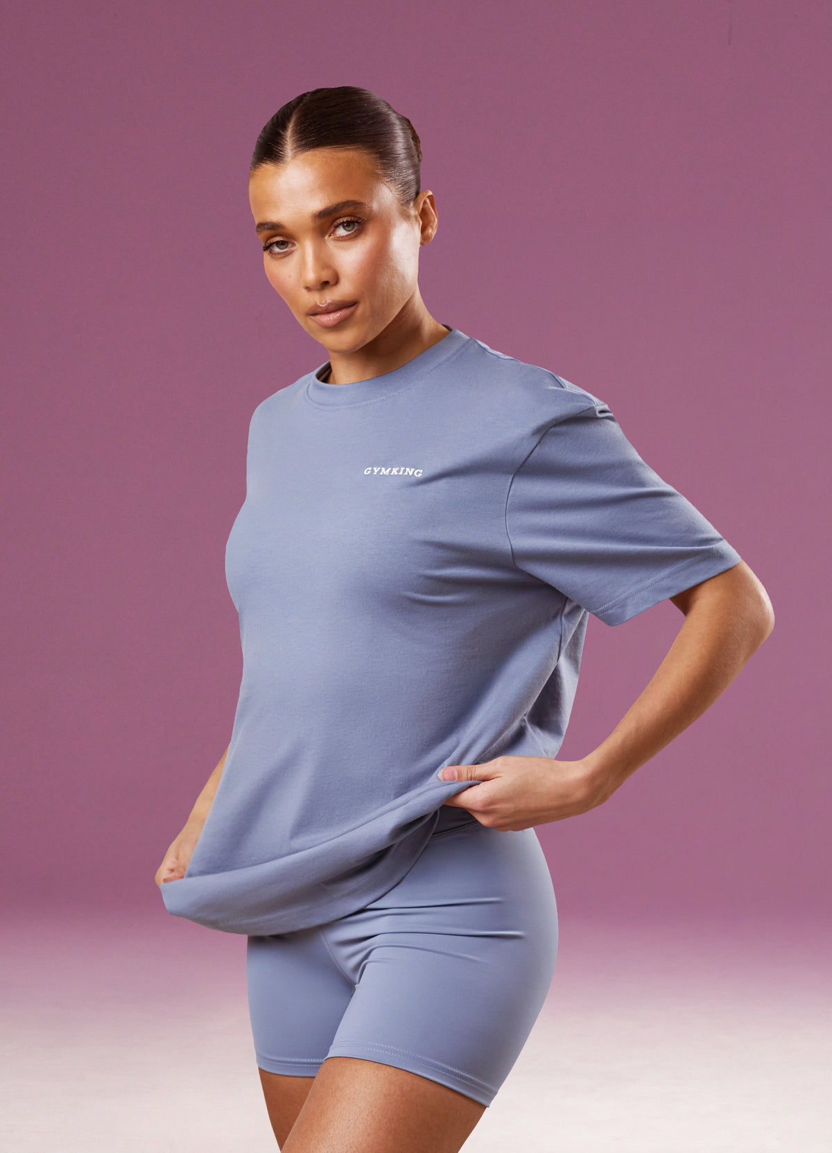Gym King 365 Boyfriend T-Shirt - Faded Indigo