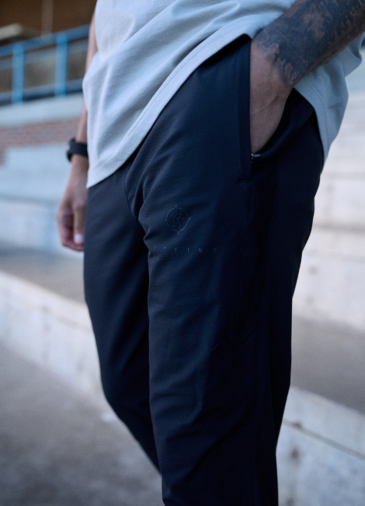 Gym King Rebellion Darkside Training Pant - Black