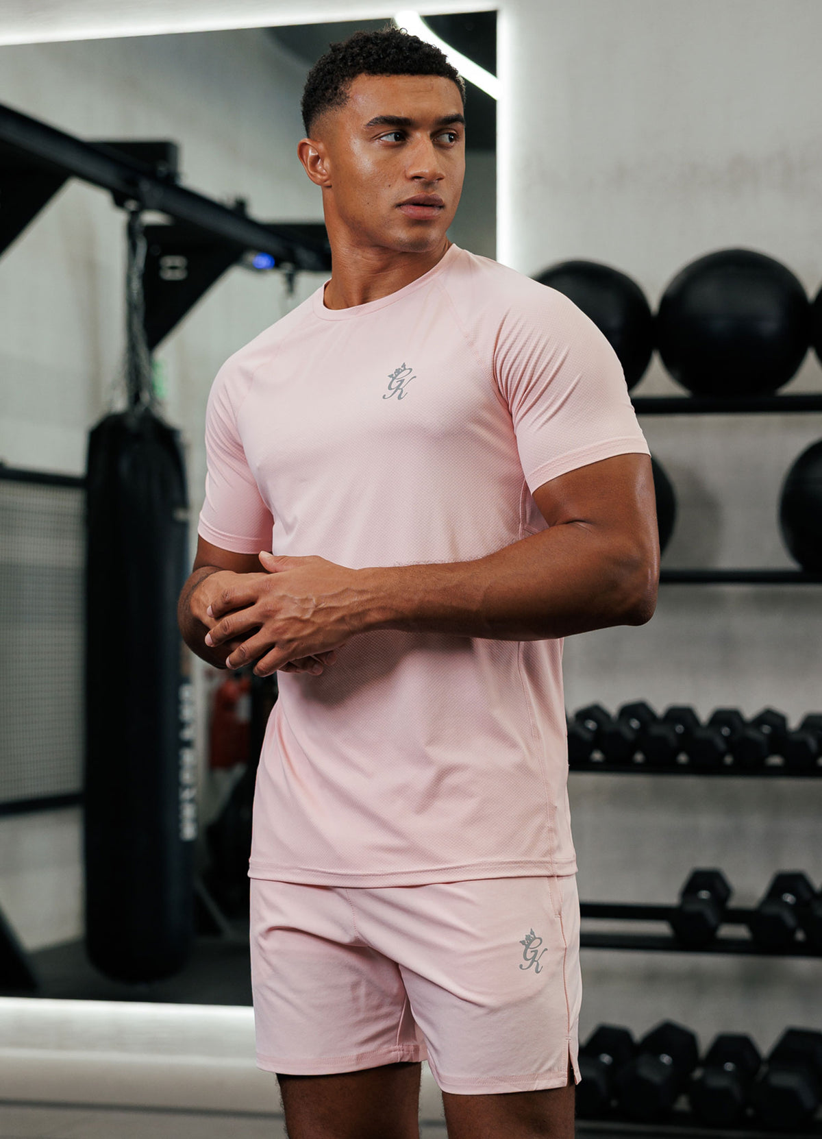 Gym King Energy T-shirt - Lichtroze