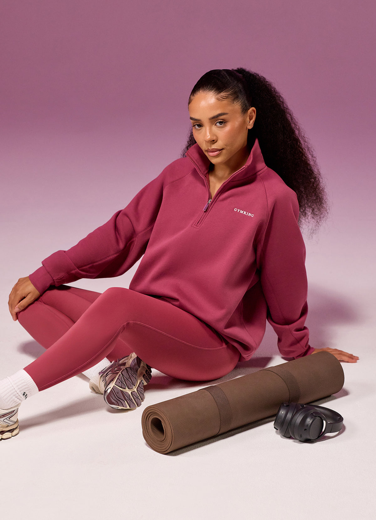 Gym King 365 Raglan Sleeve Funnel - Berry