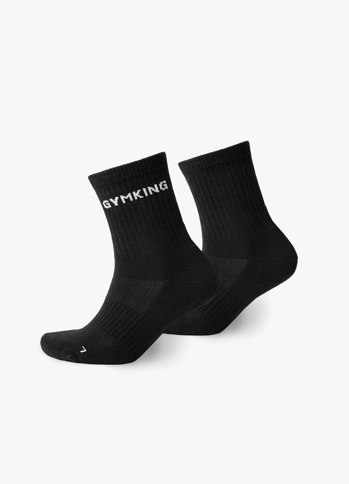 Gym King Linear Crew Sock (2pk) - Black