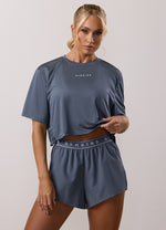 Gym King Adapt Crop T-shirt - Storm Blue (miniatuurafbeelding)