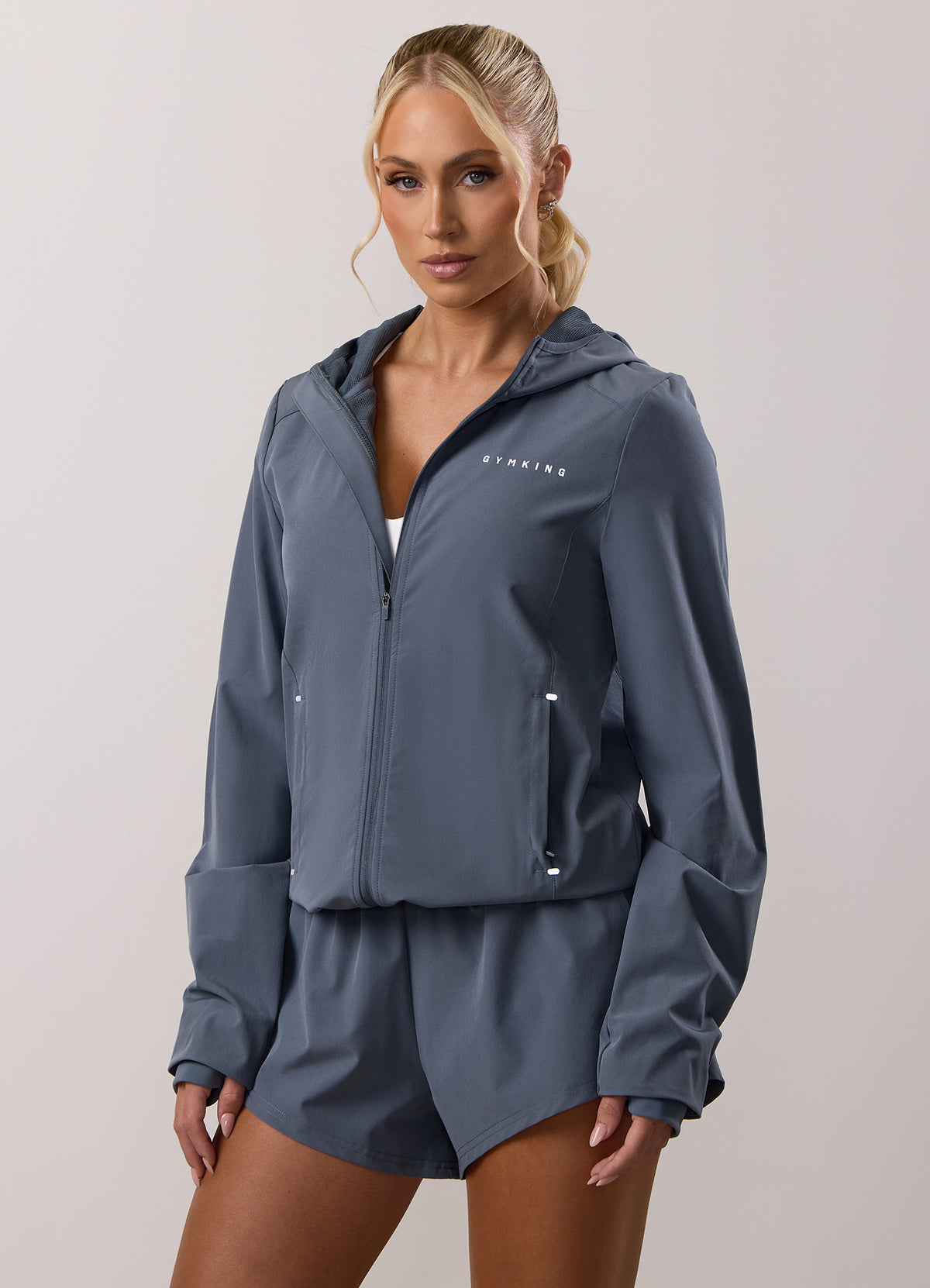Gym King Adapt windjack - Storm Blue