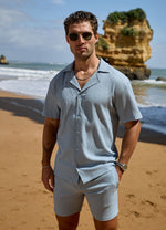 Gym King Signature Woven Shirt - Powder Blue thumbnail