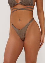 Gym King Bondi Bikini Bottom - Chocolate thumbnail