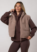 Gym King Fleece-vest - Warm Shadow (miniatuurafbeelding)