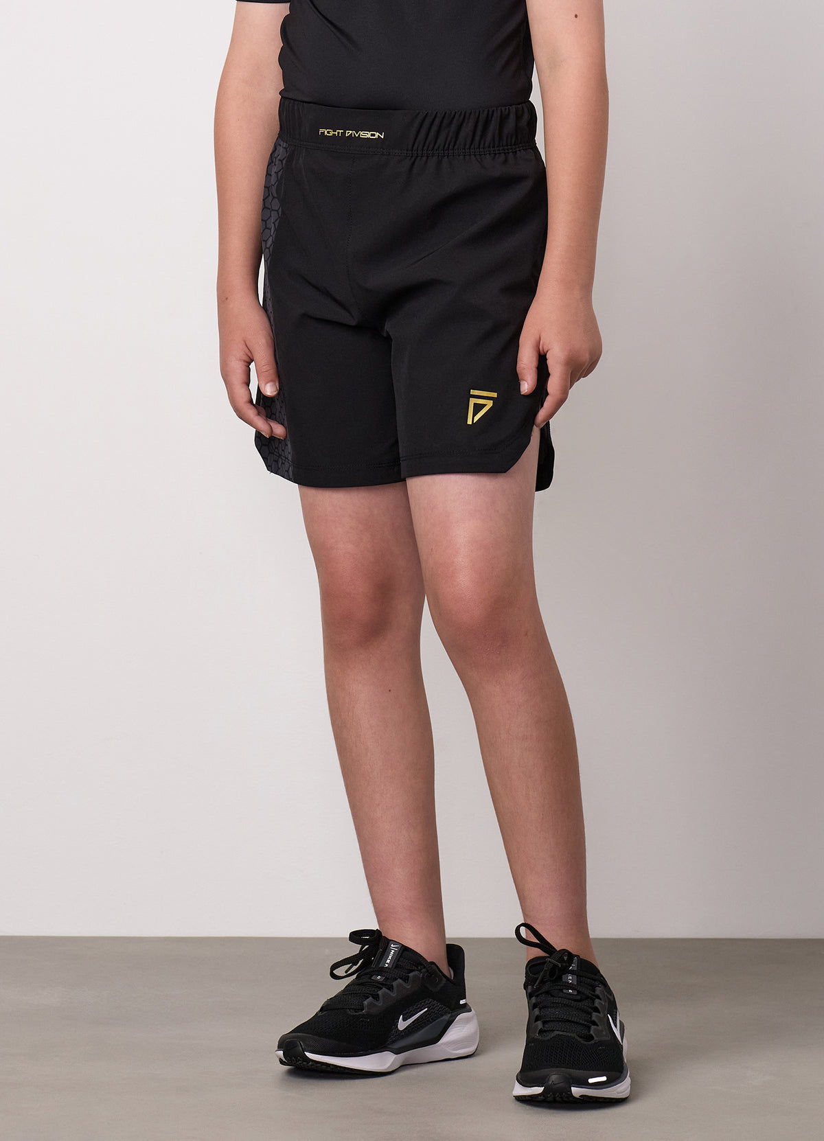 Gym King Older Kids Fight Division Combat Short - Black